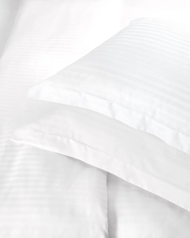 ΣΕΤ ΠΑΠΛΩΜΑΤΟΘΗΚΗ ΛΕΥΚΗ SATIN STRIPES ΣΕΤ ΠΑΠΛΩΜΑΤΟΘΗΚΗ (250Χ270)-51424-0000