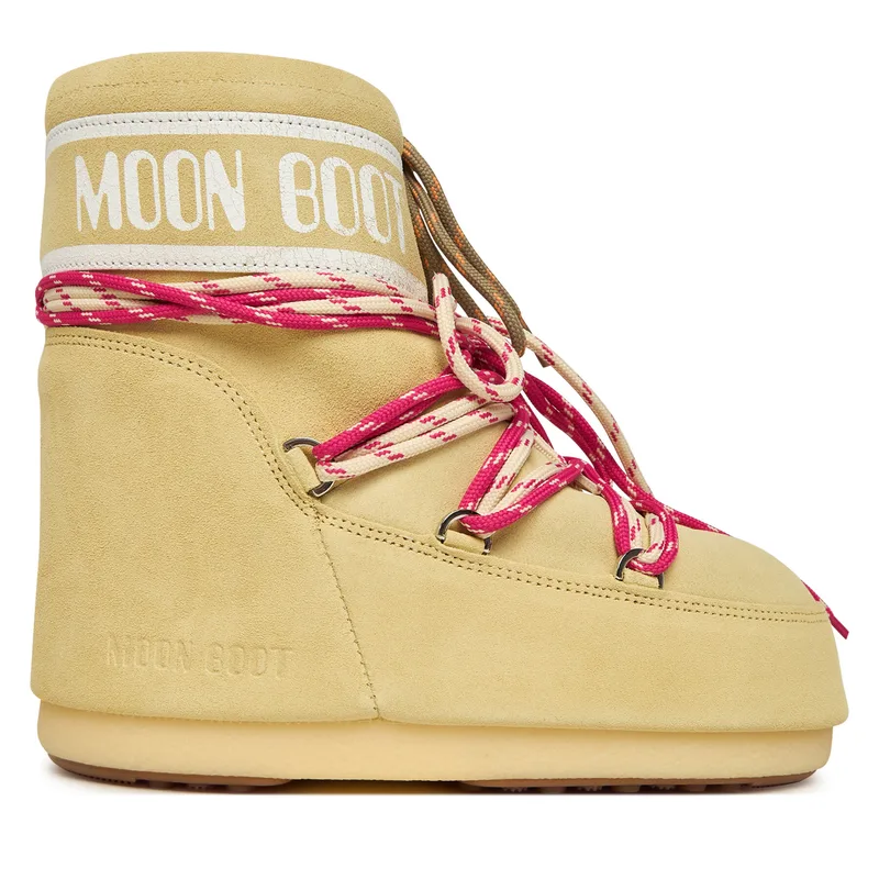 Μπότες Χιονιού Moon Boot Mb Icon Low Suede Laces 80D1409670 Κίτρινο