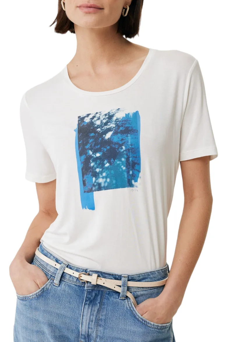 Μπλούζα Κοντομάνικη Mexx With Artwork TU2135033W-Off White Γυναικείο
