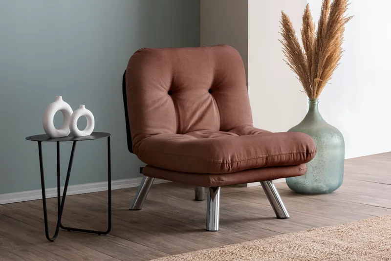 Πολυθρόνα Κρεβάτι Misa Small Solo - Light Brown 859Ftn2842 (70x40x52)