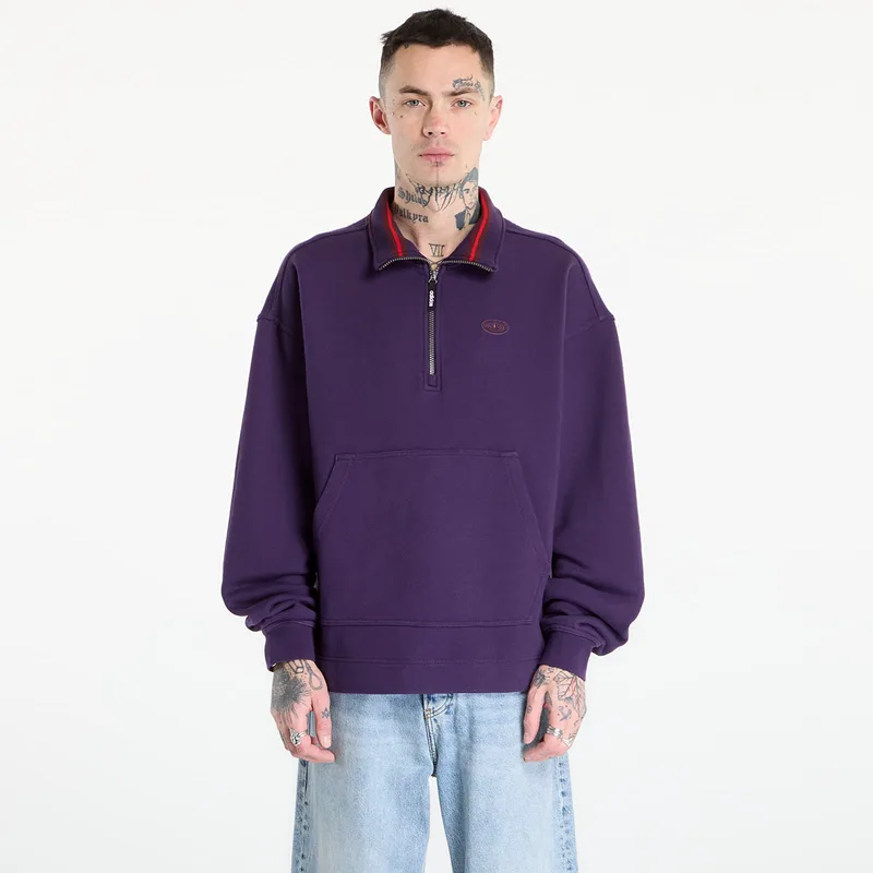 Φούτερ adidas 90S Alternative Sport Half Zip Graphic Fleece Sweat Aurora Plum XL