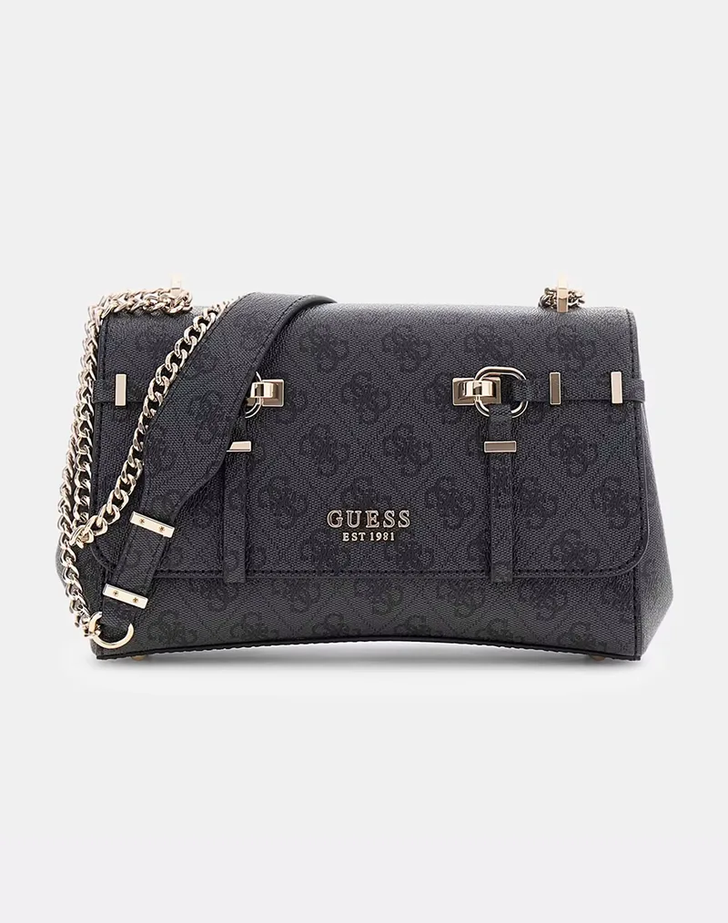 GUESS LEONA LOGO CONVRTBL XBODY FLAP ΤΣΑΝΤΑ ΓΥΝΑΙΚΕΙΟ HWSG9917210-CLO JetBlack