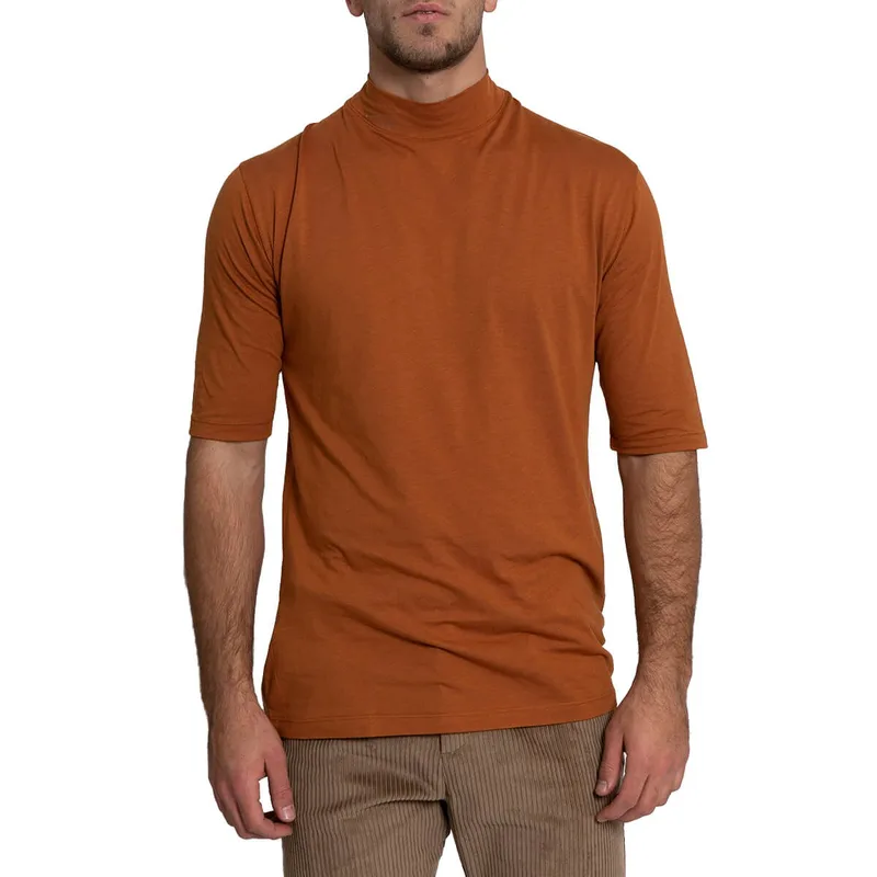 MONK Ανδρικό Πορτοκαλί High Neck T-Shirt/Ekai