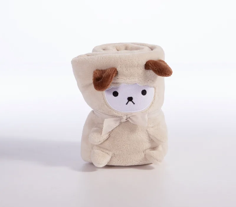 Βρεφική Κουβέρτα Fleece Αγκαλιάς Nef-Nef Lovely Sheep Ecru 80x110