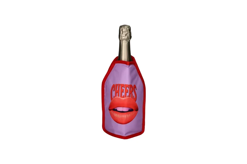 Froid, cooling sleeve, motive: cheers, purple