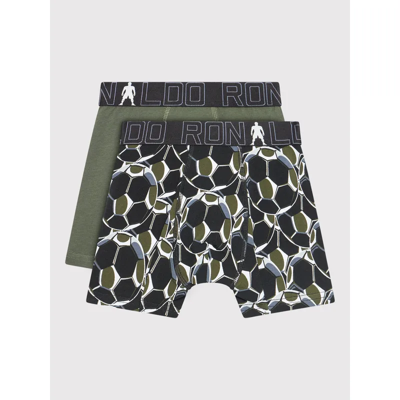 Cristiano Ronaldo CR7 Σετ μποξεράκια Trunk 2-Pack 8400-51-565 Πράσινο
