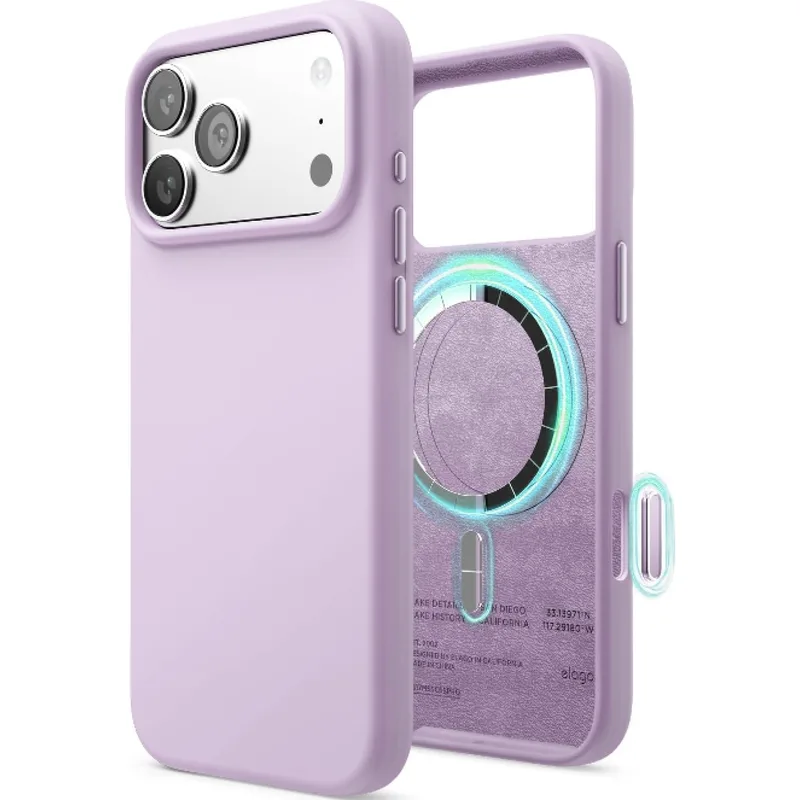 Θήκη iPhone 17 Pro Elago Magnetic Silicone Case Premium Σιλικόνης με MagSafe - Light Lilac (ES17MSSC63PRO-LLIL)