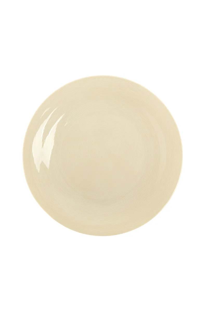 Coincasa πορσελάνινη πιατέλα σερβιρίσματος "Charme" 31 cm - 007195483 Μπεζ