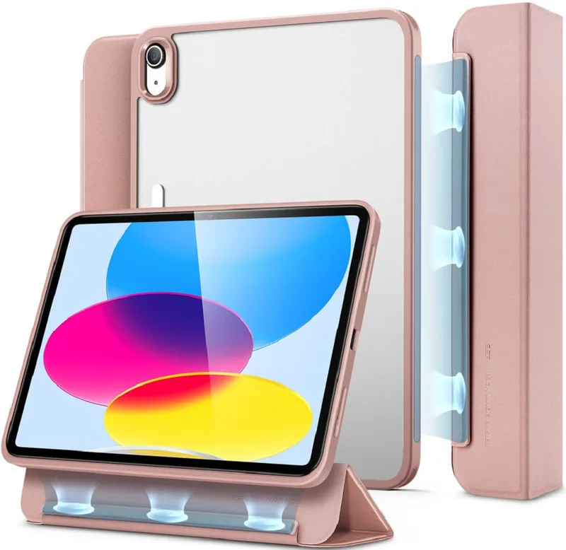 ESR Ascend Hybrid Θήκη με Υποδοχή Apple Pencil - Apple iPad (A16) 11th Gen. 2025 11" / 10th Gen. 2022 10.9" - Rose Χρυσό (4894240171462)