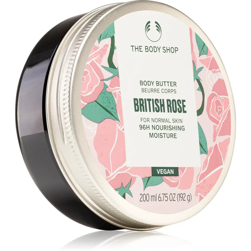 The Body Shop British Rose Body Butter βούτυρο σώματος με την μυρωδιά των τριαντάφυλλων 200 ml