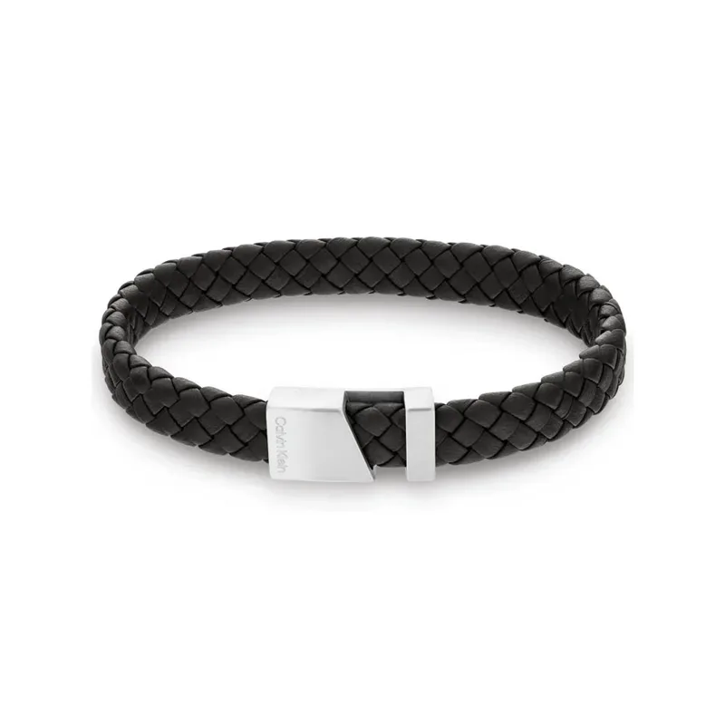 Calvin Klein Ανδρικό Βραχιόλι Από Δέρμα Και Ατσάλι 35000502