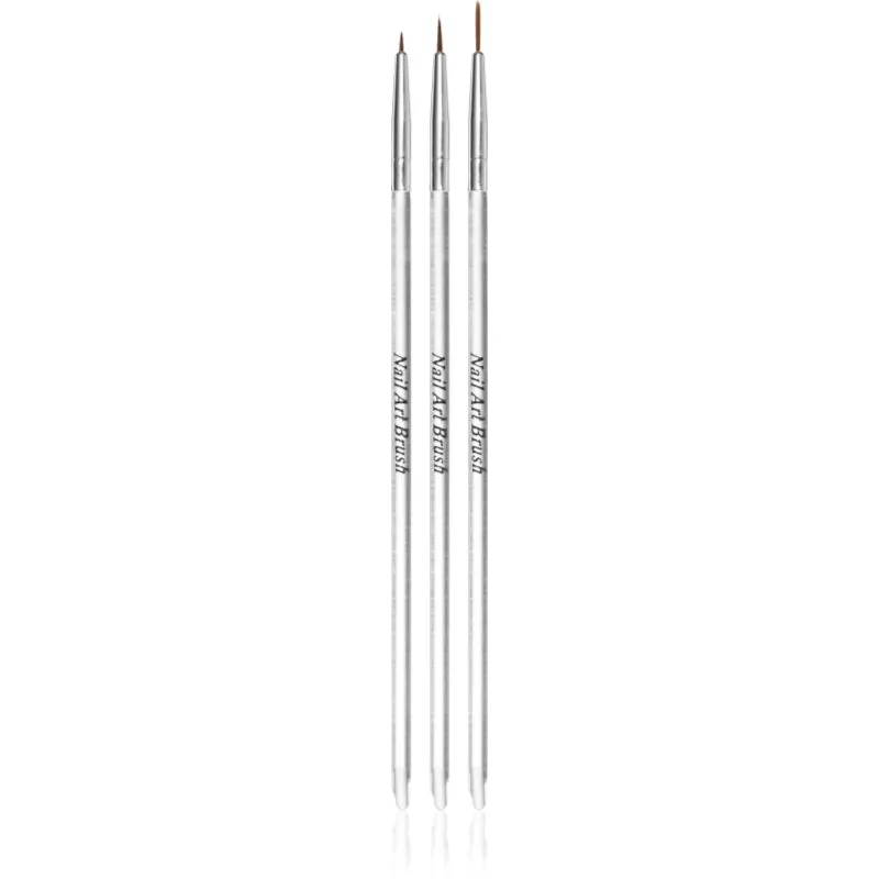 NEONAIL Nail Art Brushes σετ με πινέλα Για τα νύχια 3 τμχ
