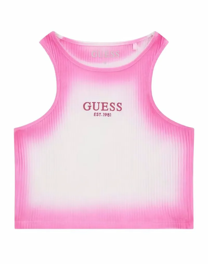GUESS RIB SL TANK TOP ΜΠΛΟΥΖΑ ΠΑΙΔΙΚΟ GIRL J6GI22KCSK4-G4A2 Magenta