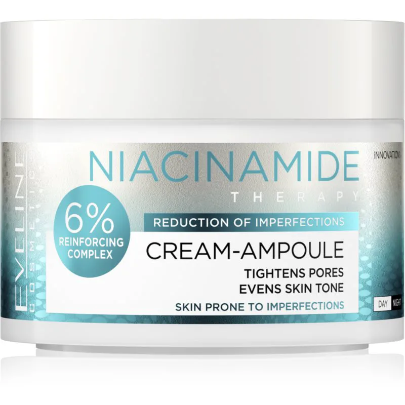 Eveline Cosmetics Cream-Ampoule Niacinamide ενυδατική κρέμα ενάντια στις ατέλειες της επιδερμίδας 50 ml