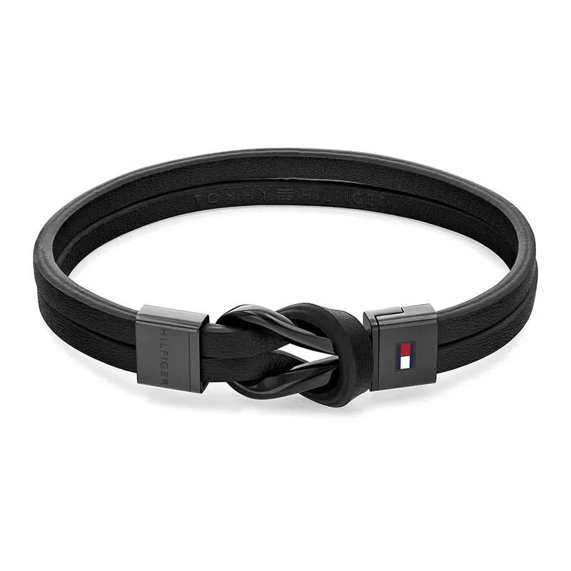 TOMMY HILFIGER Ανδρικό Βραχιόλι από δέρμα και ατσάλι 2790442