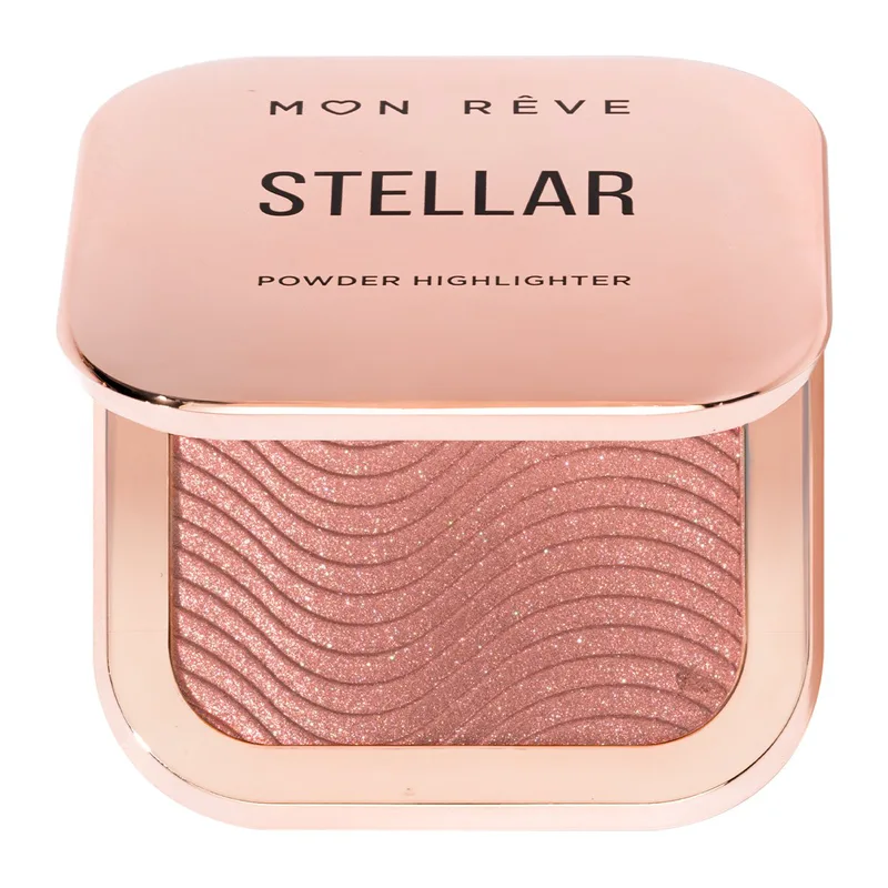 Mon Reve Stellar Powder Highlighter σε Μορφή Πούδρας για Άμεση Λάμψη 4g - 04 Rose Χρυσό