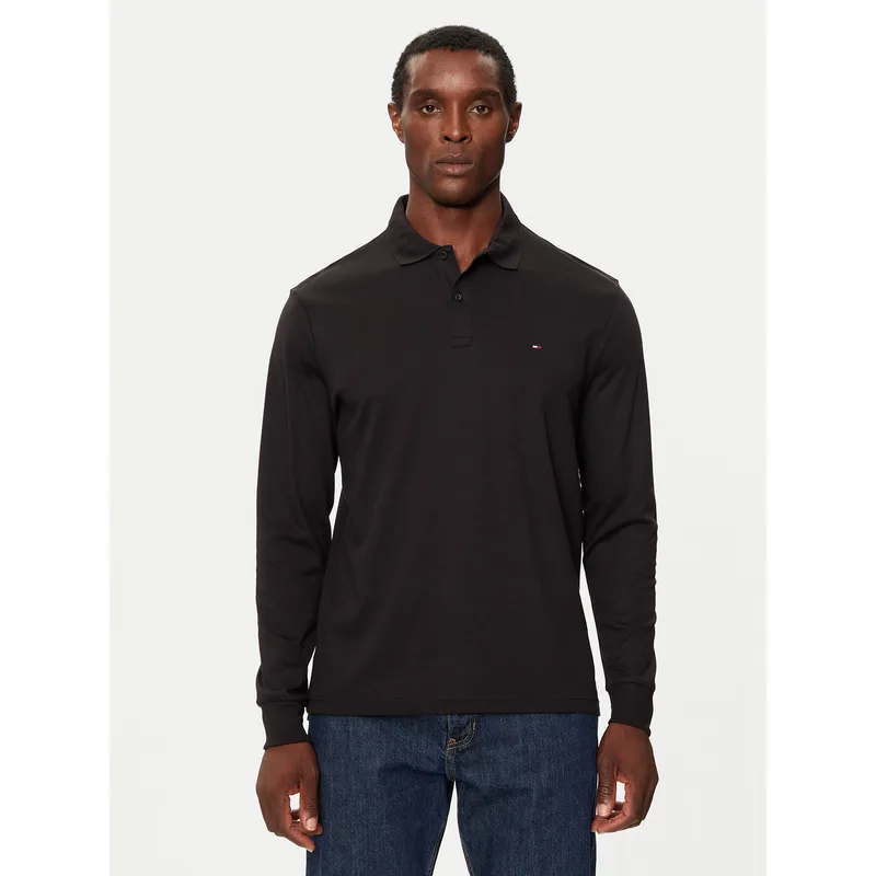Tommy Hilfiger Polo MW0MW37317 Μαύρο Regular Fit