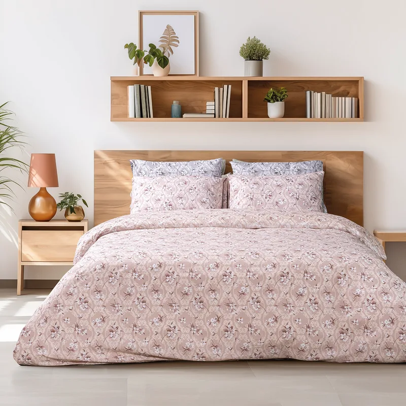 Beauty Home Σετ παπλωματοθήκη υπέρδιπλη Cays Art 12189 230x250 Σομόν