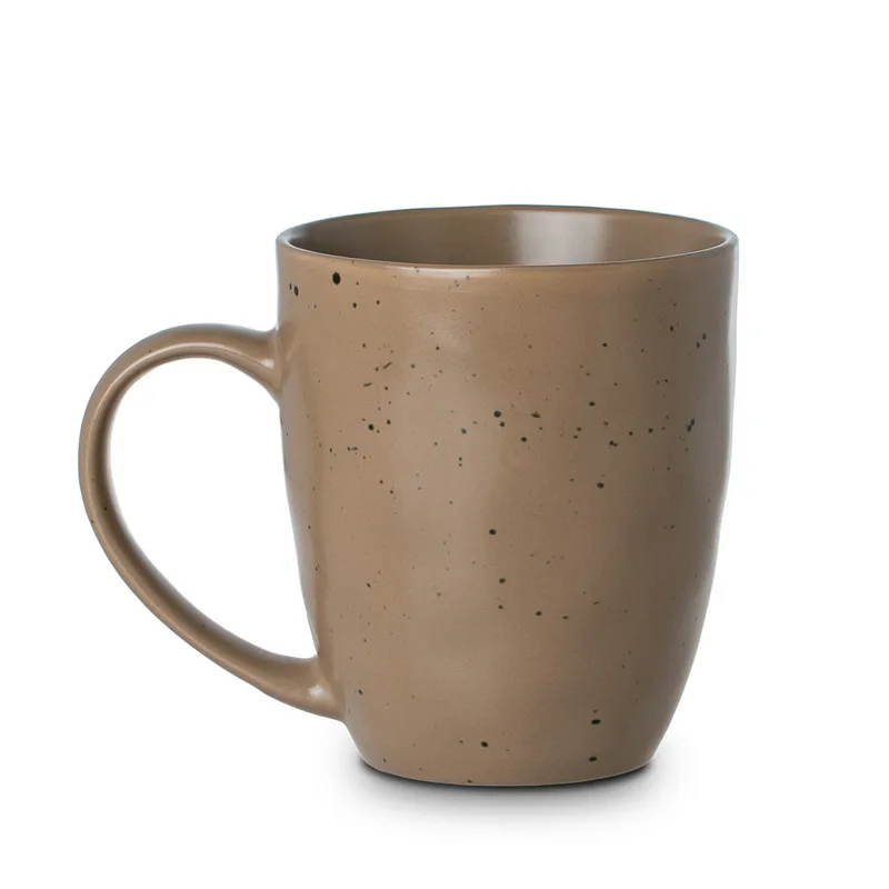 Κούπα New Bone Earth Dot 440ml Καφέ Estia 07-35532 (Υλικό: Πορσελάνη, Χρώμα: Καφέ) - estia - 07-35532