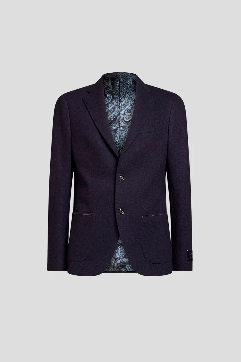 ETRO Ανδρικό Μπλε Single-Breasted Blazer