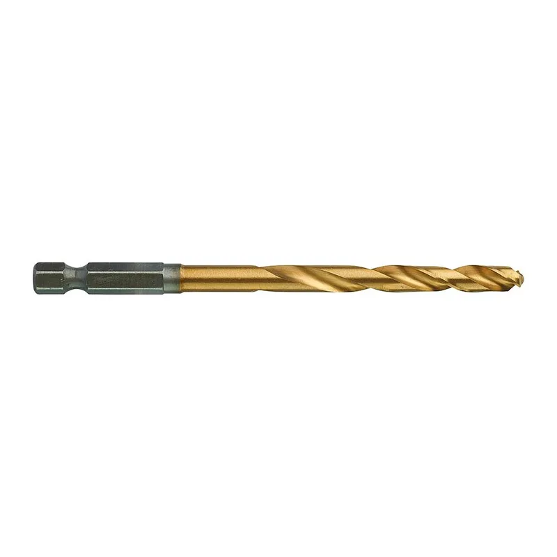 Τρυπάνι Αέρος Τιτανίου 1/4" Φ6mm MILWAUKEE HSS-G TIN RED HEX