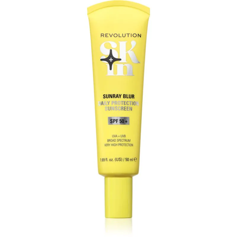 Revolution Skincare Sunray Blur Daily Protection αντηλιακή κρέμα προσώπου με νιασιναμίδη SPF 50+ 50 ml