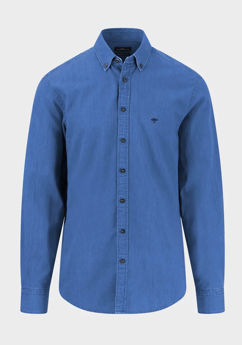 Fynch Hatton Πουκάμισο της σειράς Denim - 1502 7030 604 Crystal Blue