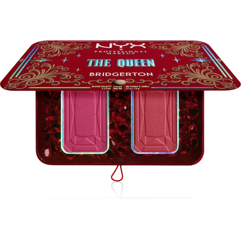 NYX Professional Makeup Bridgerton Royal Blush παλέτα με ρουζ απόχρωση 03 The Queen 2x5 γρ