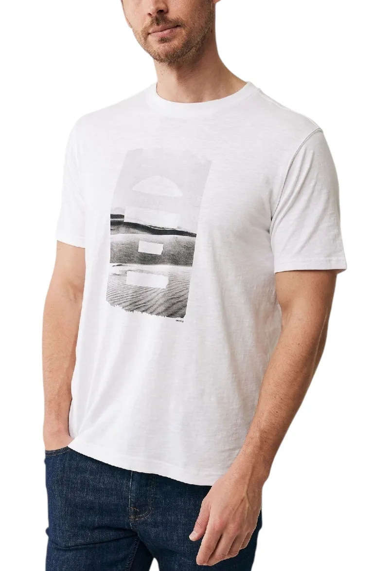 Μπλούζα Κοντομάνικη Mexx T-shirt with photo print SS MF007810041M-White Ανδρικό