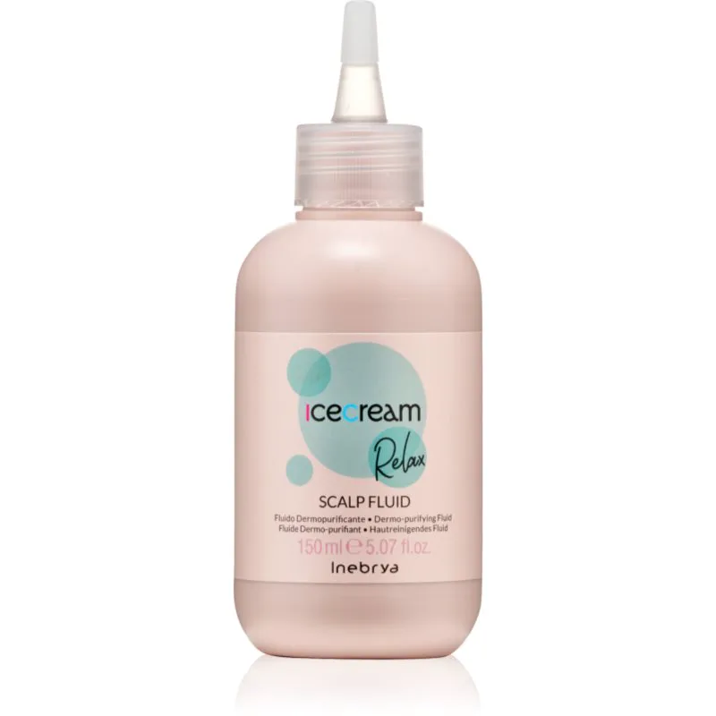 Inebrya Ice Cream Relax Scalp Fluid Pre-shampoo φροντίδα πριν τη περιποιήση με σαμπουάν na pokožku hlavy 150 ml