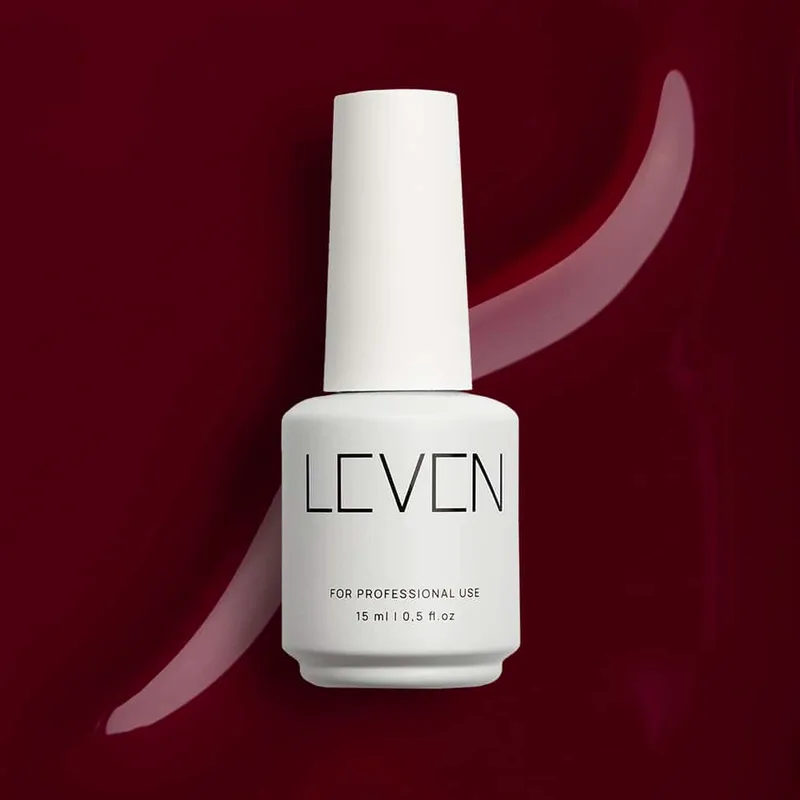 Leven | Ημιμόνιμο βερνίκι 15ml no. 265 Beetroot