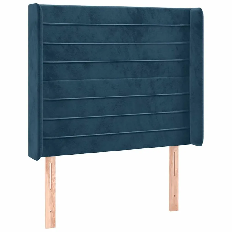 vidaXL �εφαλά�ι με Πτε��γιαΣκο��ο �πλε 93x16x118/128 εκ. Βελο�δινο