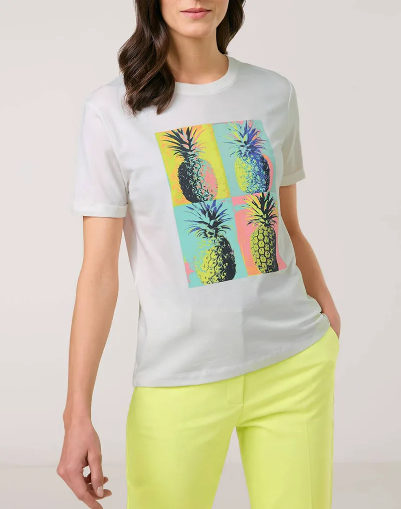 GERRY WEBER T-SHIRT 1/2 SLEEVE 570256-35003-09048 OffWhite
