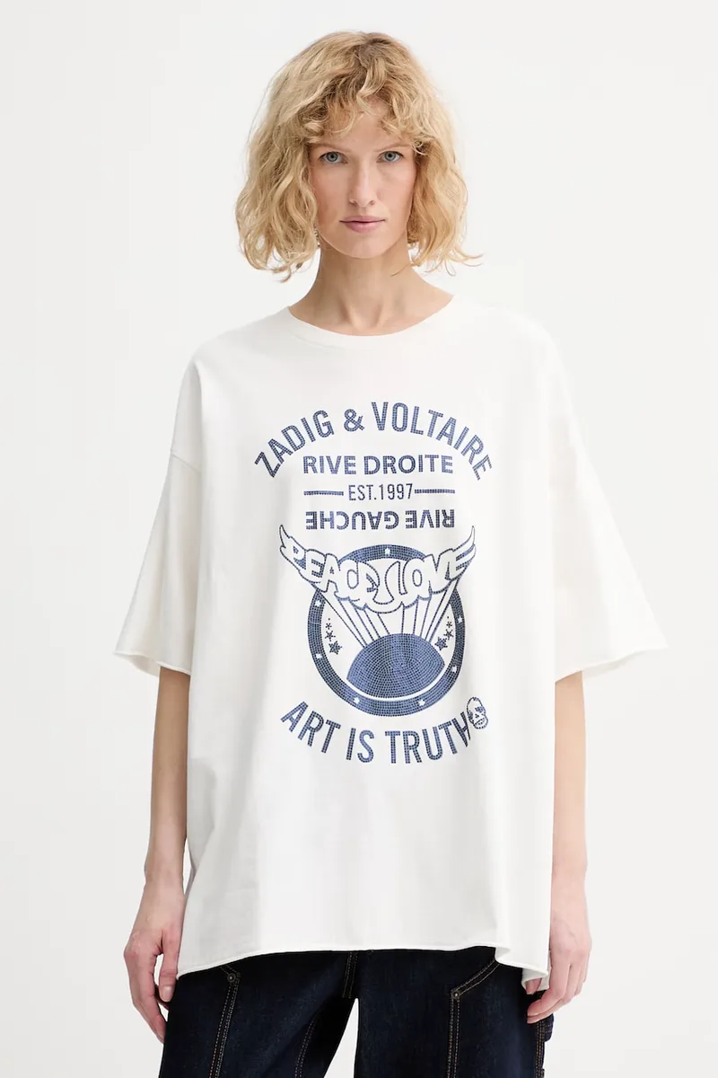 Βαμβακερό μπλουζάκι ZADIG&VOLTAIRE