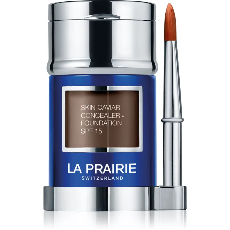 La Prairie Skin Caviar Concealer Foundation μεικ απ και διορθωτής SPF 15 απόχρωση W-80 Warm Chestnut 30 ml