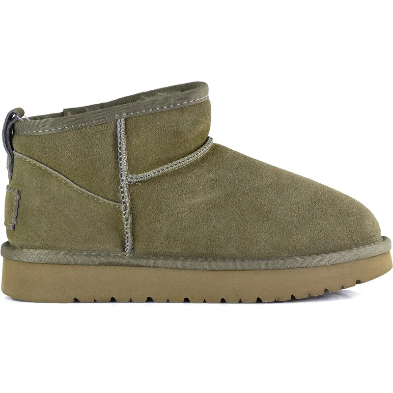 Χακί ultra short δερμάτινο Australian Boot Izy 1966