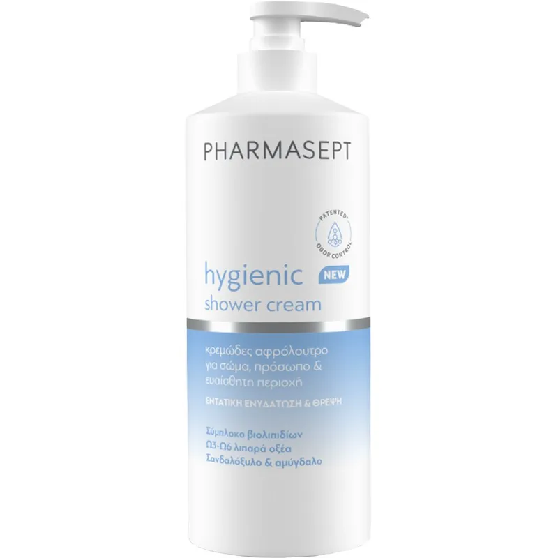 Pharmasept Hygienic Shower Cream Κρεμώδες Αφρόλουτρο Καθημερινής Χρήσης για Σώμα, Πρόσωπο & Ευαίσθητη Περιοχή με Αντλία 500ml