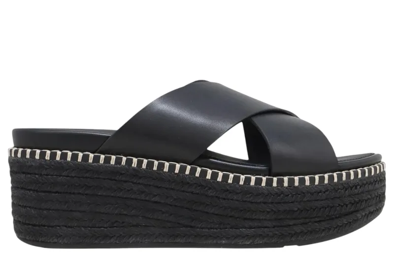 Εσπαντρίγες Fitflop Eloise Jute Cross HS6-001-BLACK Γυναικείο