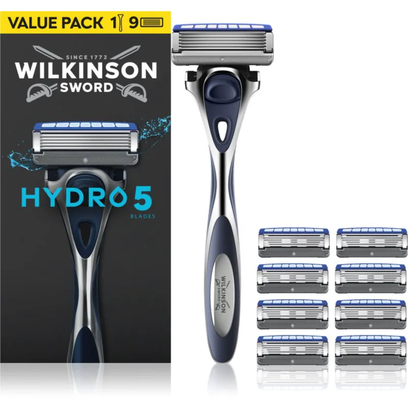 Wilkinson Sword Hydro5 ξυριστική μηχανή + ανταλλακτικές λεπίδες 9 τμχ
