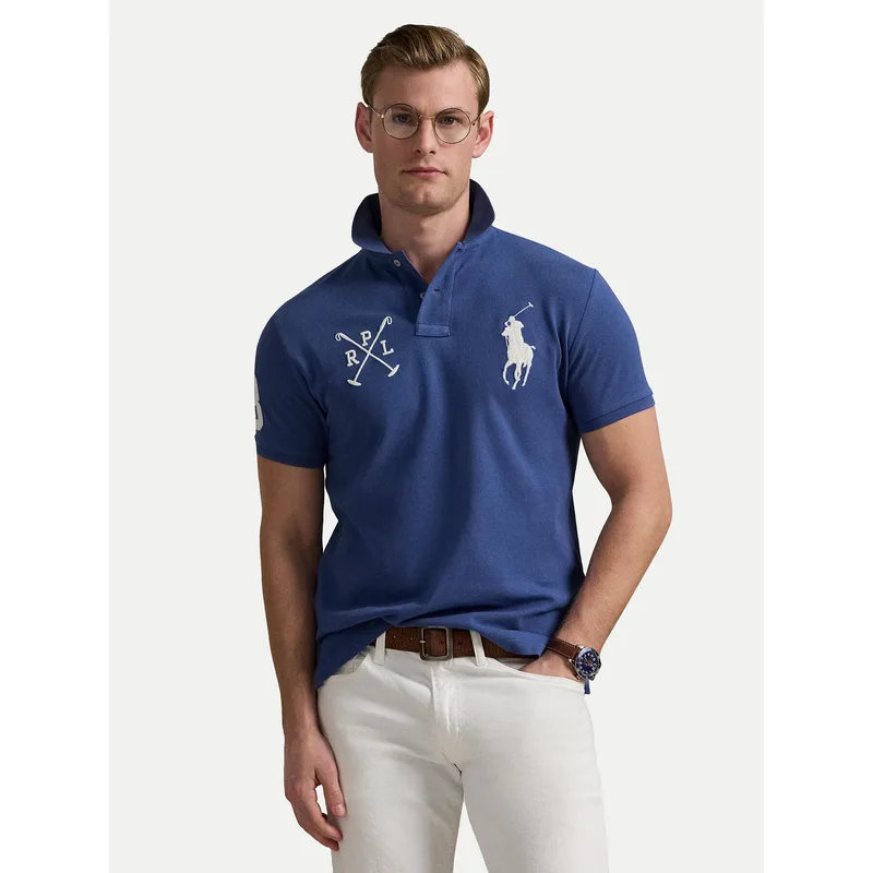 Polo Ralph Lauren Polo 710978082003 Σκούρο μπλε Custom Slim Fit