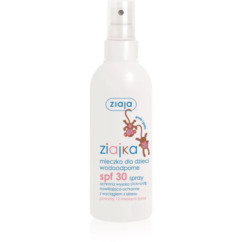 Ziaja Ziajka παιδικό αντηλιακό γαλάκτωμα σε σπρέι SPF 30 170 ml