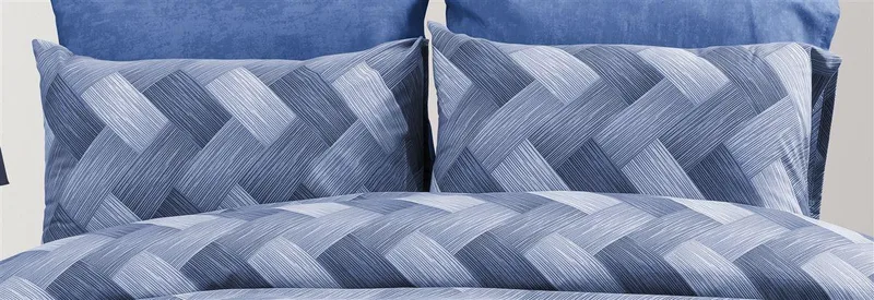 Μαξιλαροθήκη Dimcol Εμπριμέ Αλκμήνη 454 50x70 Blue
