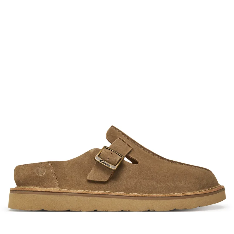 Παντόφλες Clarks Solsbury 26180882 Καφέ