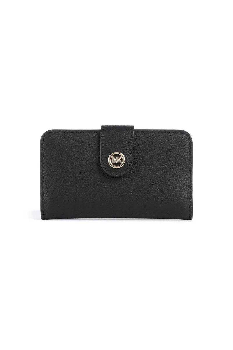Michael Kors γυναικείο δερμάτινο πορτοφόλι "MK Pop Charm Medium" - 32S6G17F8L Μαύρο