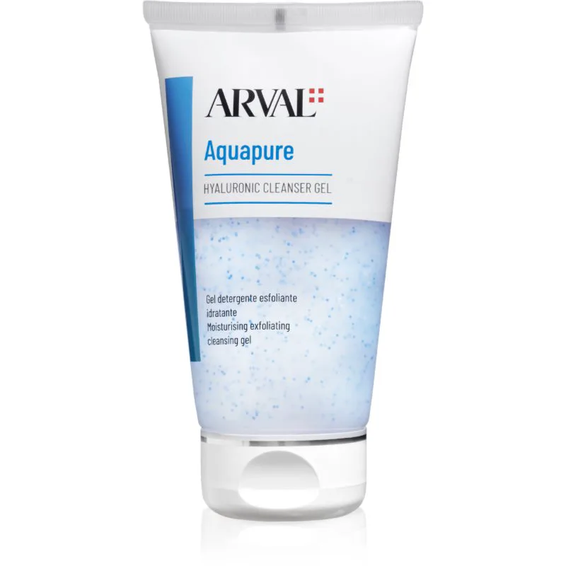 Arval Aquapure Hyaluronic cleanser gel απαλό τζελ απολέπισης για τέλειο καθαρισμό 150 ml