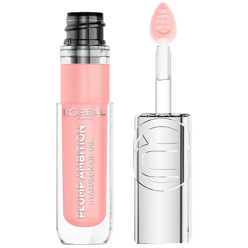 L'Oreal Paris Plump Ambition Hyaluron Lip Oil Ενυδατικό Λάδι Όγκου Χειλιών με Υαλουρονικό Οξύ 24ωρης Διάρκειας 5ml - 201 Milky Nu