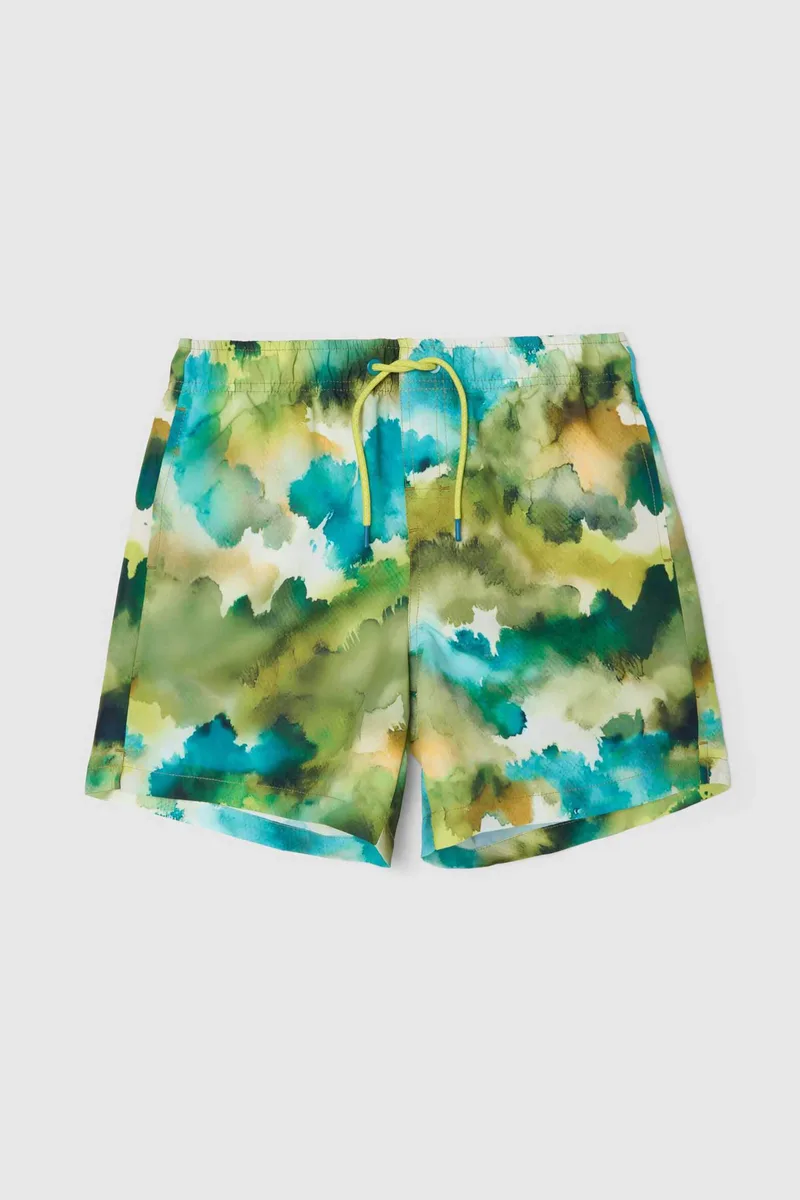Ovs παιδικό μαγιό βερμούδα με abstract print - 002680069 Μπλε
