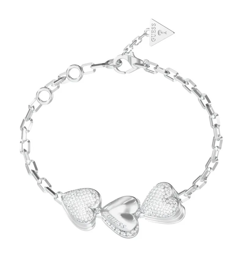 GUESS STEEL Βραχιόλι από Ανοξείδωτο ατσάλι Silver JUBB06079JWRHL