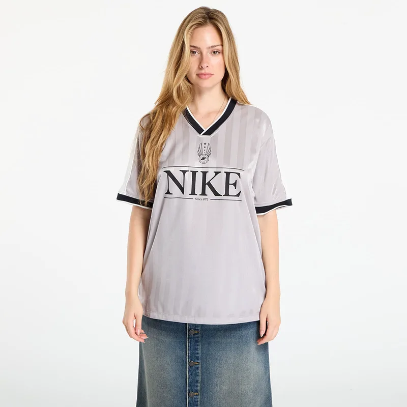 Φανελάκια Nike Sportswear Women's V-Neck Jersey Top College Grey/ Sail/ Black/ Black S