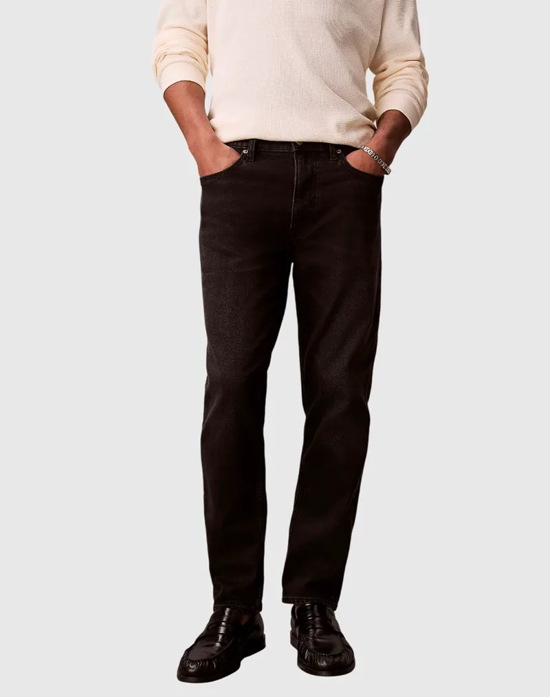 CALVIN KLEIN JEANS CLASSIC TAPER AVERY BLACK STONE LV04RF947G-XB034 Black
